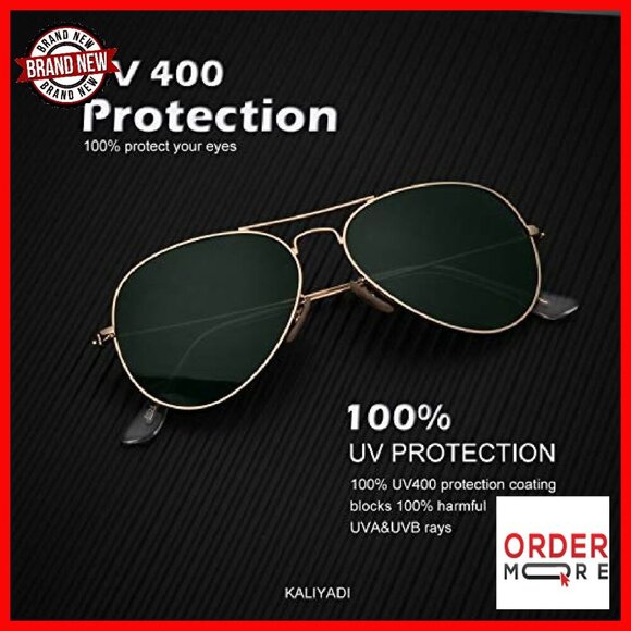 Classic Aviator Sunglasses Polarized Lens UV Blocking Unisex Driving main image 7